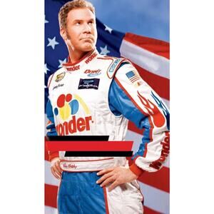 Ricky Bobby 7 Piece Costume - ADULT MEDIUM